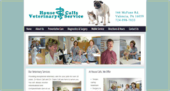 Desktop Screenshot of housecallsvets.com
